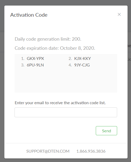 massive activation codes